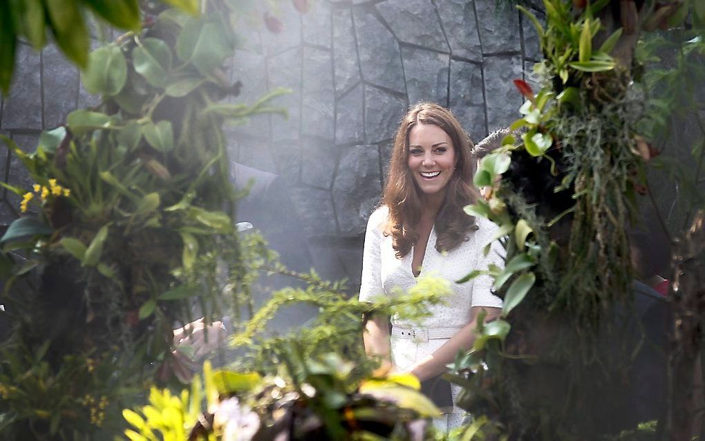 Kate in de botanische tuinen. Foto EPA