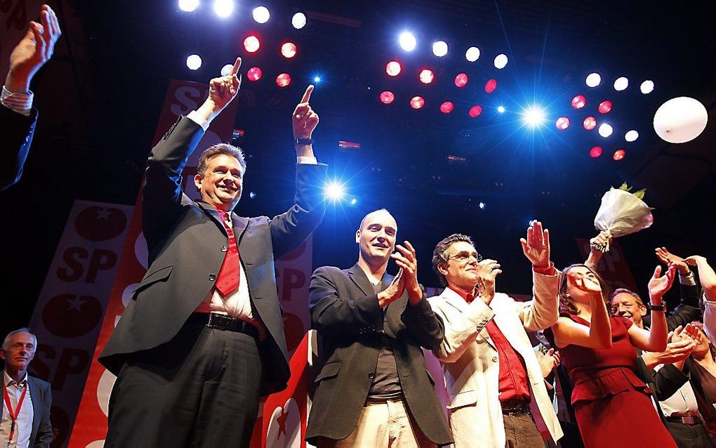 Roemer in de SP-zaal. Foto EPA