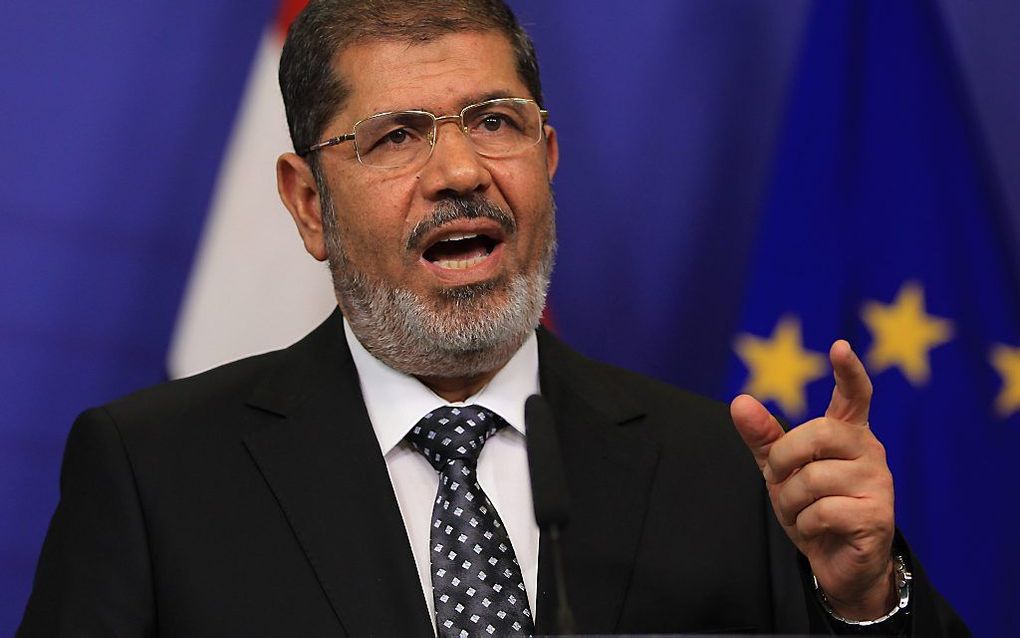 De Egyptische president Mohammed Morsi. Foto EPA