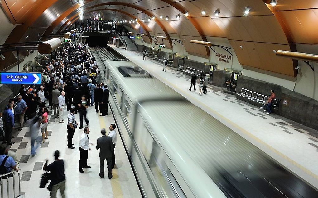 Metrostation in de Bulgaarse hoofdstad Sofia. Foto EPA