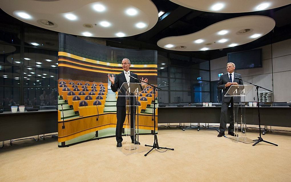 Persconferentie Henk Kamp. Foto ANP