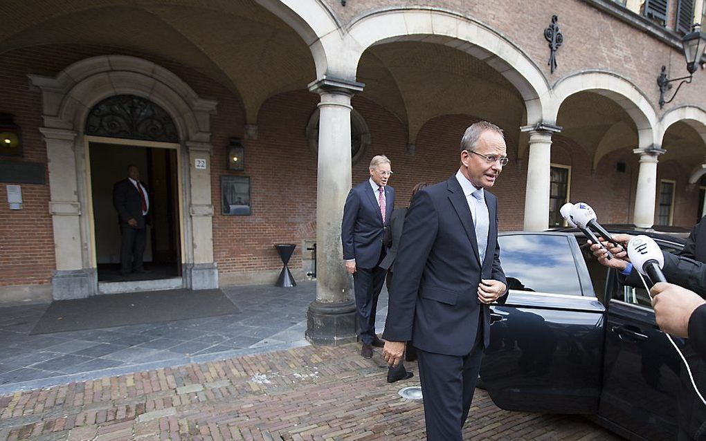 Verkenner Kamp verlaat vrijdag het Binnenhof. Foto ANP