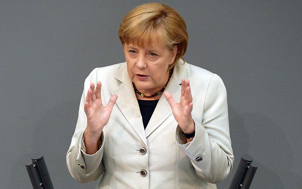 De Duitse bondskanselier Angela Merkel. Foto EPA