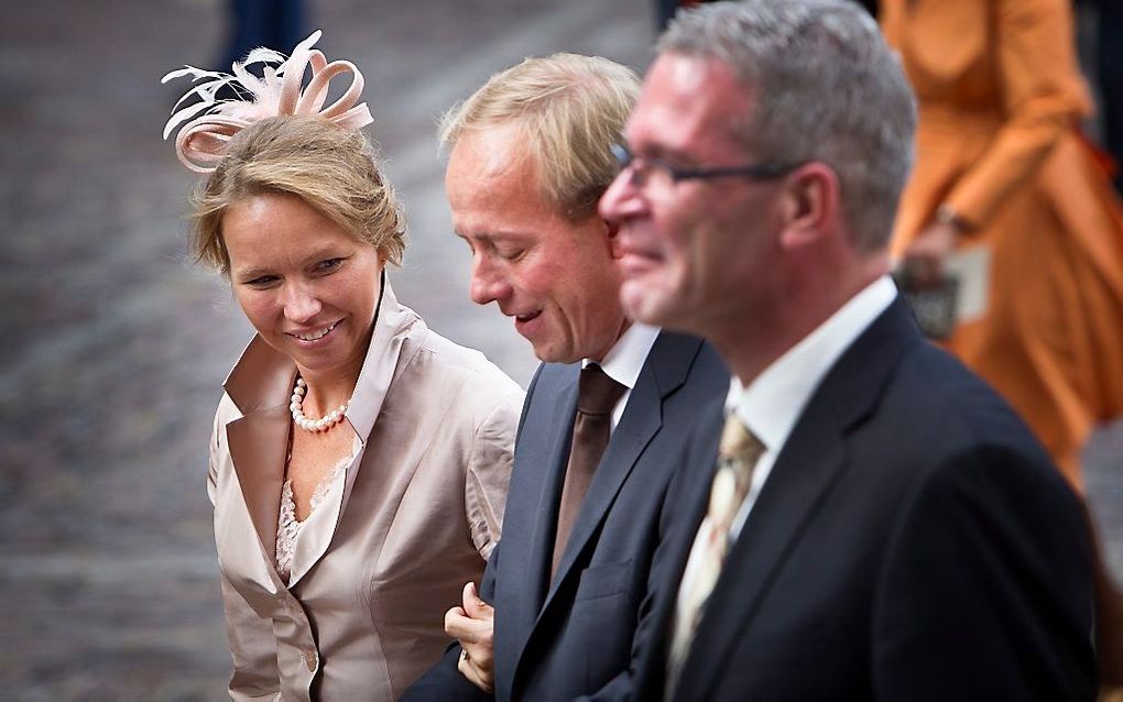 Van der Staaij en zijn vrouw en Dijkgraaf. Foto RD, Henk Visscher