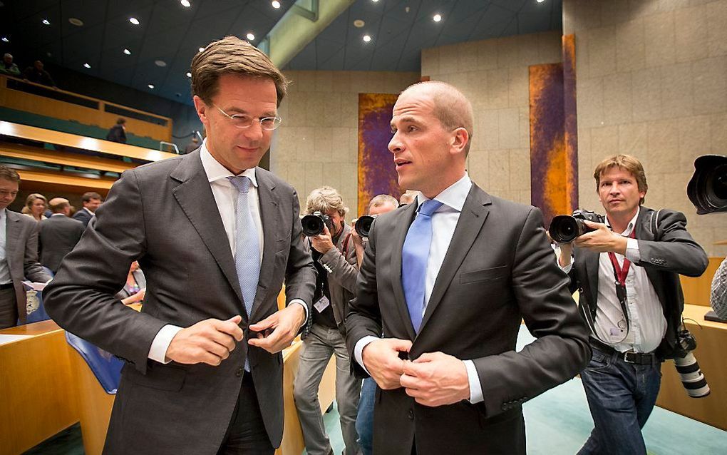 Rutte en Samsom. Foto ANP