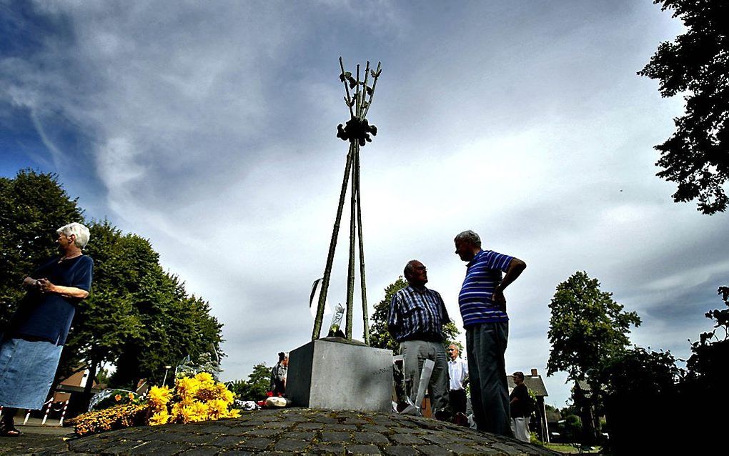 Monument voor Nicky Verstappen in het Limburgse Heibloem. Foto ANP