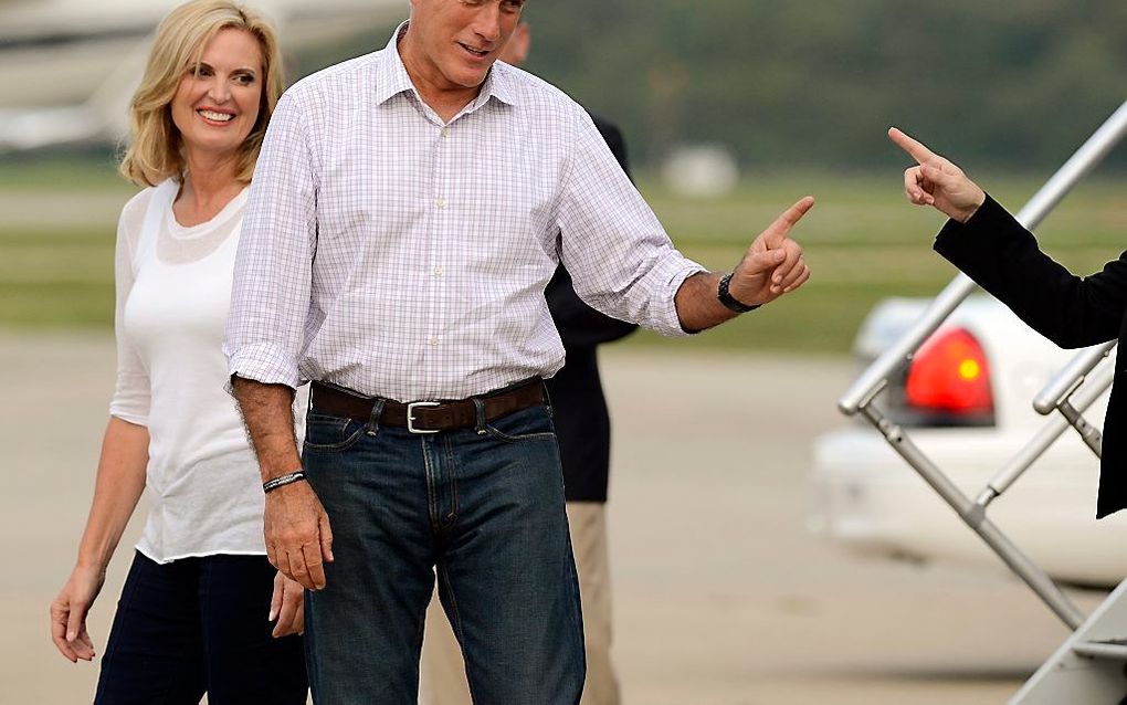 Romney en zijn vrouw Ann. Foto EPA