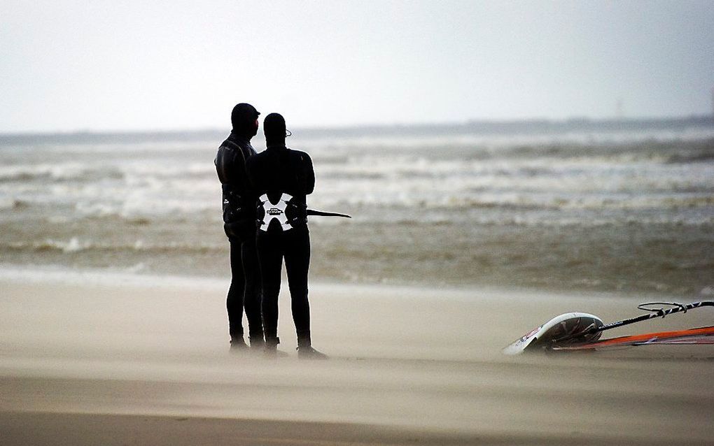 Strand bij Wijk aan Zee.   Foto ANP