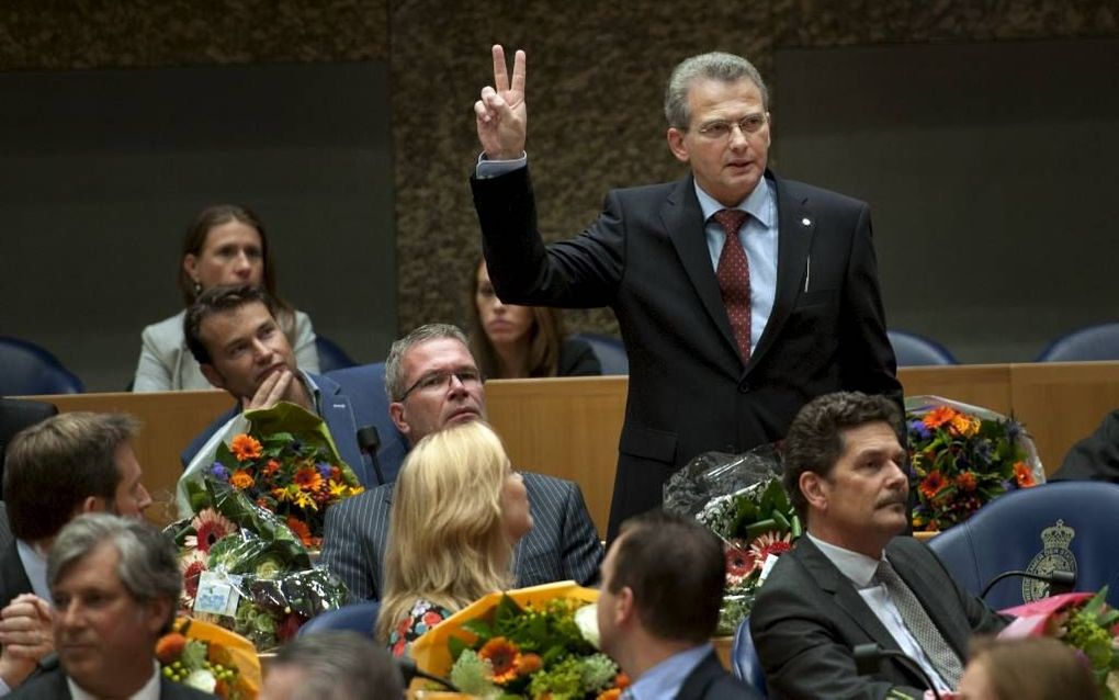 Beëdiging van het derde SGP-Tweede-Kamerlid. beeld ANP