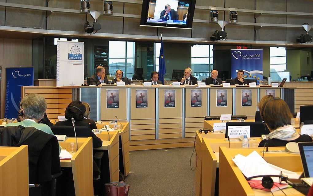 Conferentie over discriminatie christenen in EP op 2 oktober 2012. Foto RD