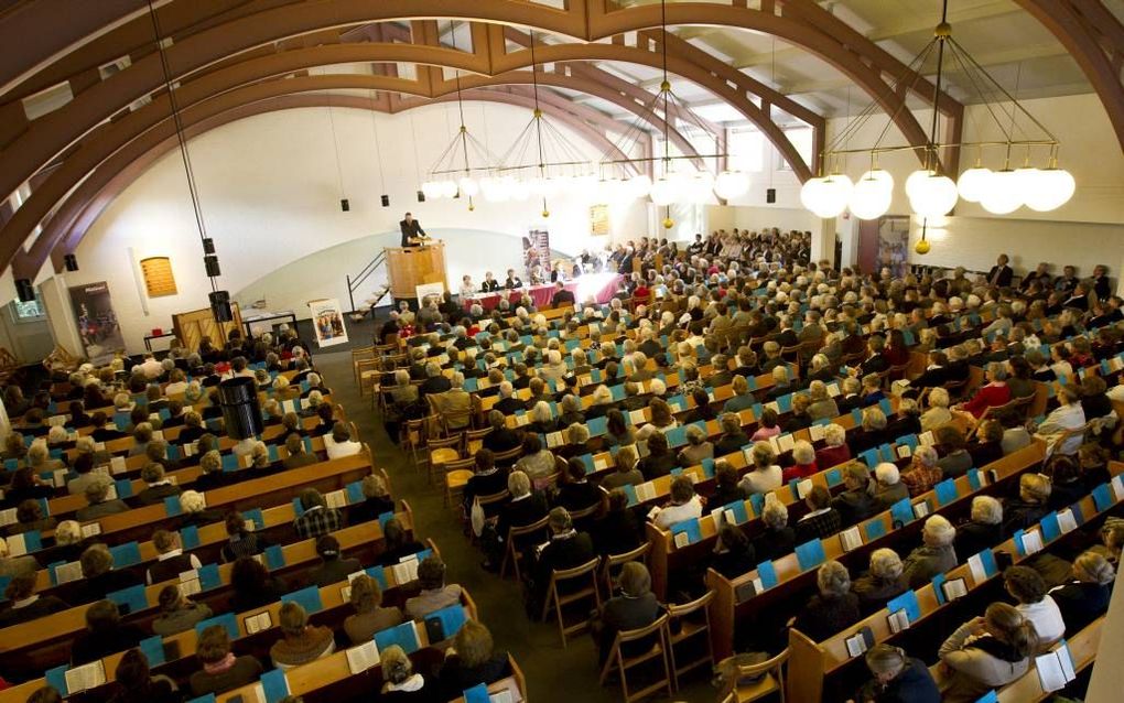 In Lunteren werd donderdag de bondsdag van de Hersteld Hervormde Vrouwenbond gehouden. Foto RD, Anton Dommerholt