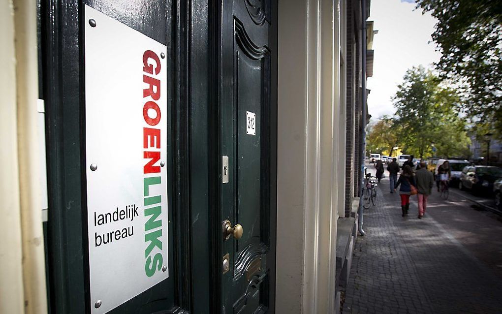 Het Landelijk Bureau van Groenlinks in Utrecht.  Foto ANP