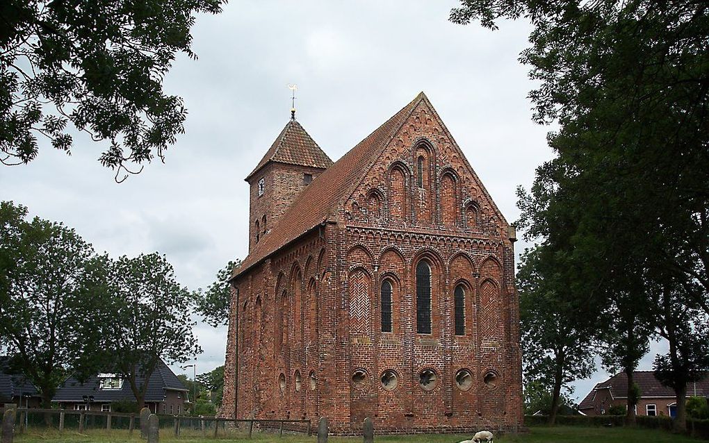 Een kerk in Termunten, in Oost-Groningen. Foto RD