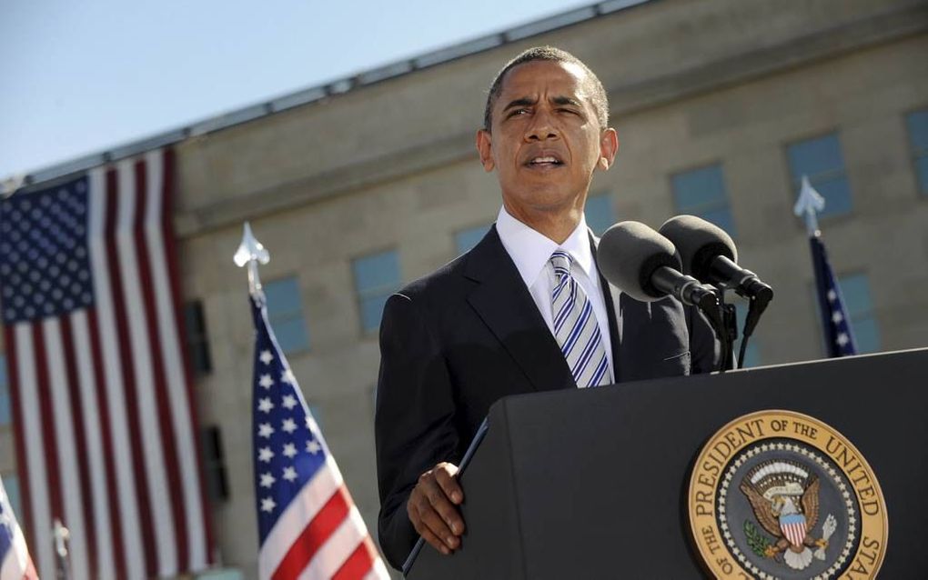 WASHINGTON – Amerikaanse politici halen te pas en te onpas Bijbelteksten aan. Zo citeerde president Obama onlangs woorden uit Jeremia 29:10 en 11 aan. „Maar hij had het niet over het verband.” Foto EPA