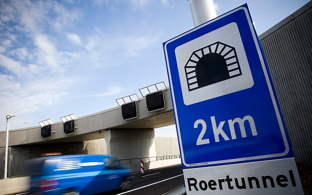 Nederlandse tunnels worden steeds veiliger. Dat meldt de ANWB donderdag op basis van een internationaal onderzoek.  Foto ANP