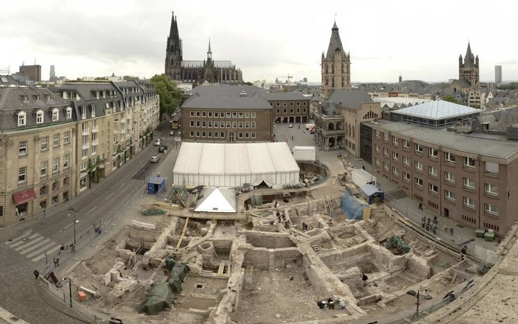 De archeologische zone in het centrum van Keulen. Foto gemeente Keulen