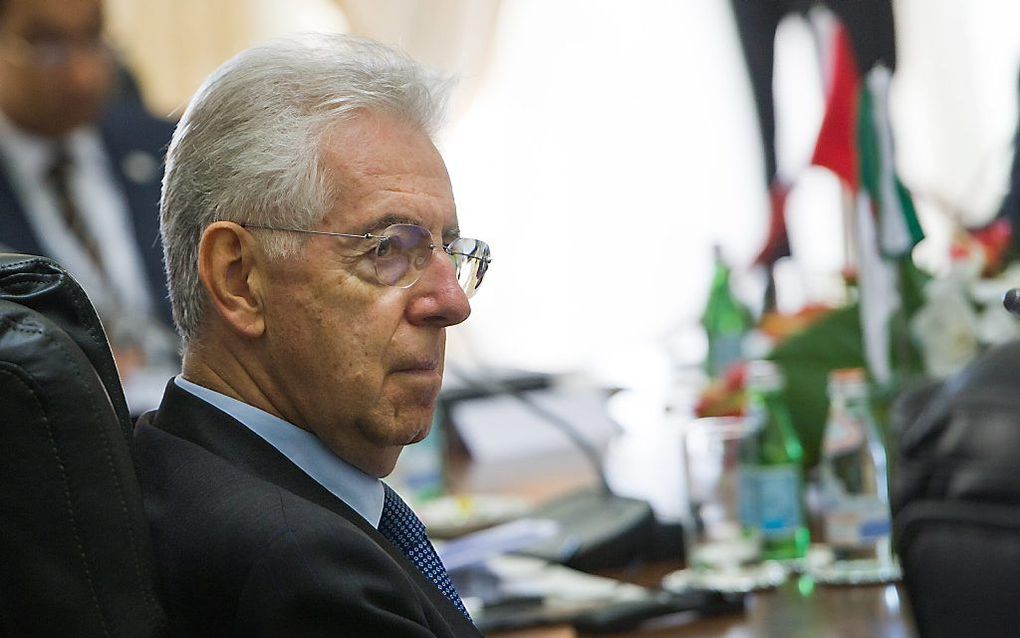 Italiaans premier Mario Monti.  Foto EPA