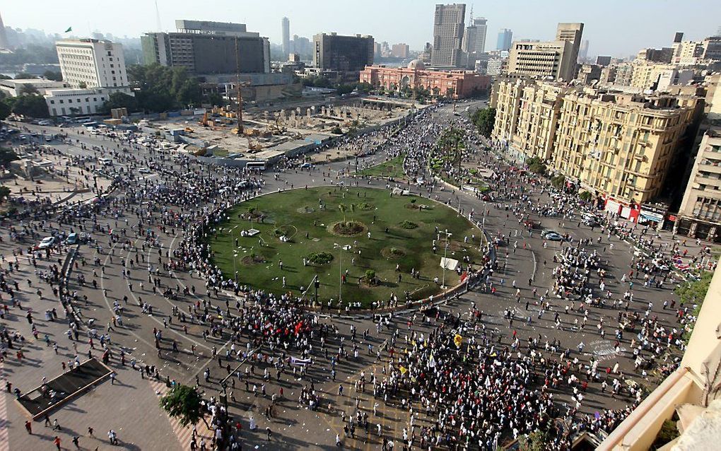 Onrust op het Tahrirplein. Foto EPA