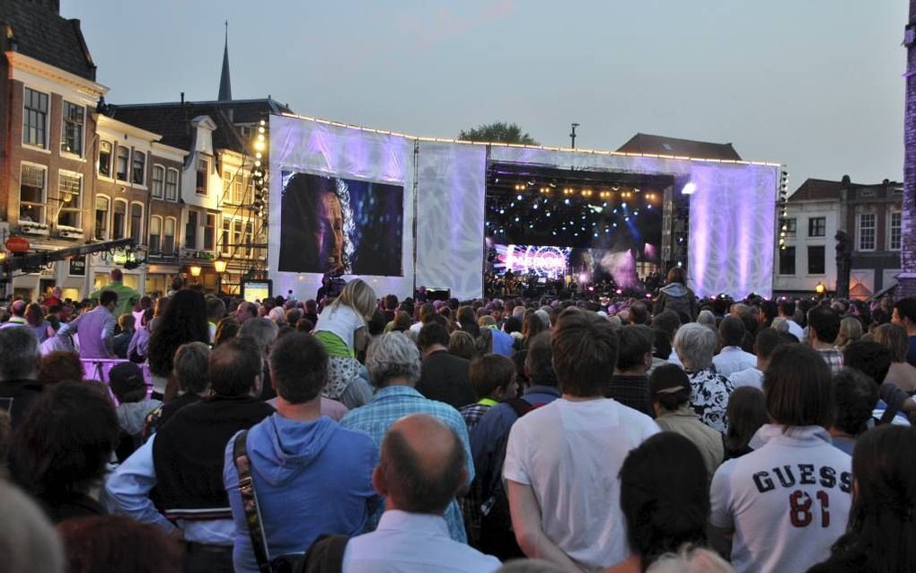 The Passion op het marktplein in Gouda, in 2011. Foto Paul Abspoel