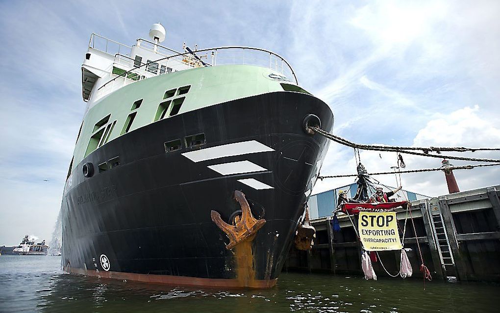 De Katwijkse megatrawler. Foto ANP