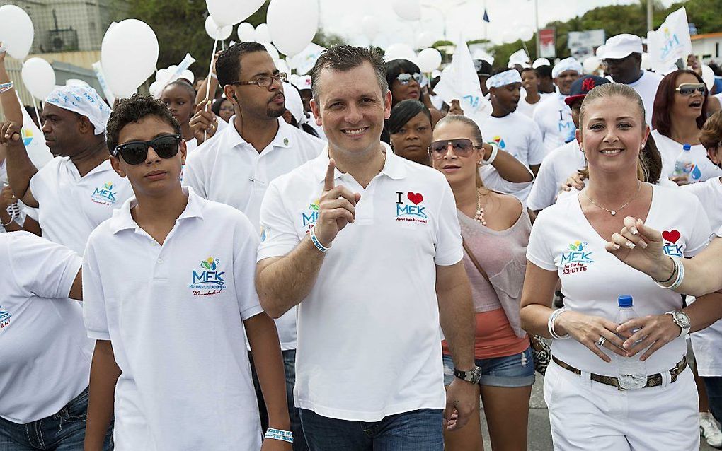 Gerrit Schotte, oud-premier van Curaçao en leider van MFK. Foto ANP