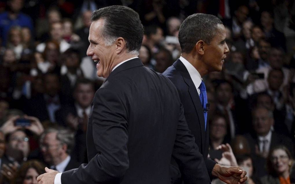 Obama (r.) en Romney. Foto EPA