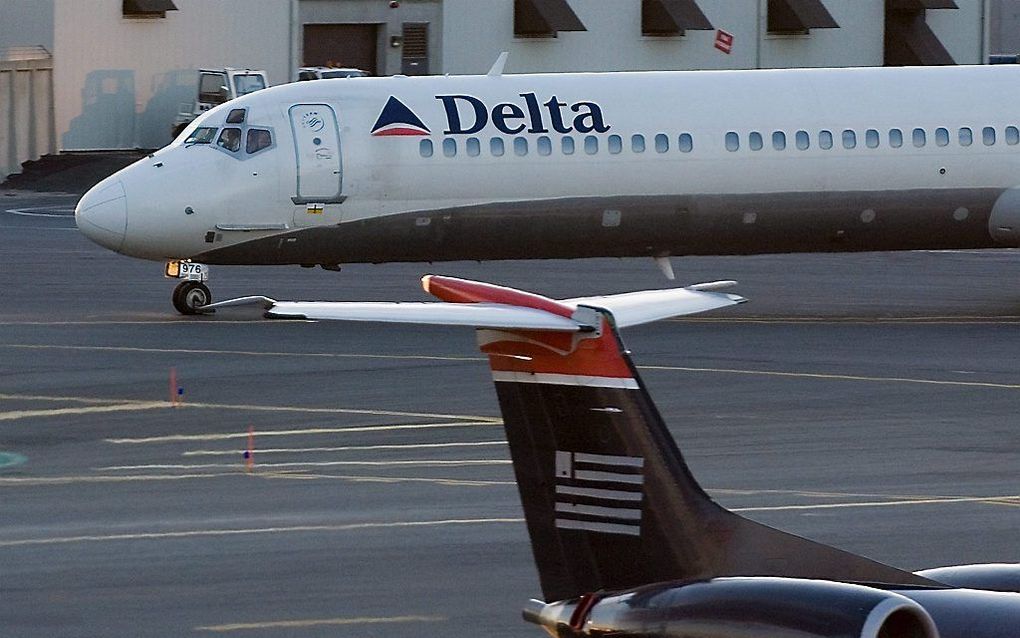 Vliegtuig van Delta Airlines.   Foto EPA