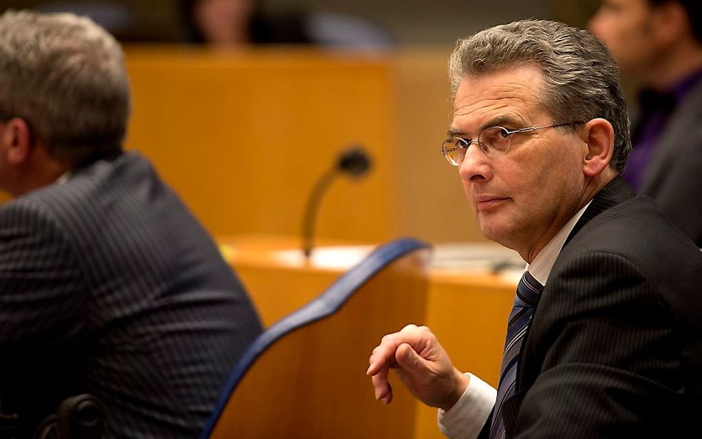 SGP-Kamerlid Roelof Bisschop sprak woensdag zijn zogenoemde maidenspeech uit in de Tweede Kamer. Foto ANP