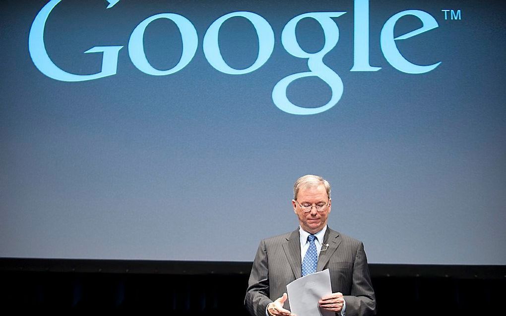 Google-baas Eric Schmidt.   Foto EPA