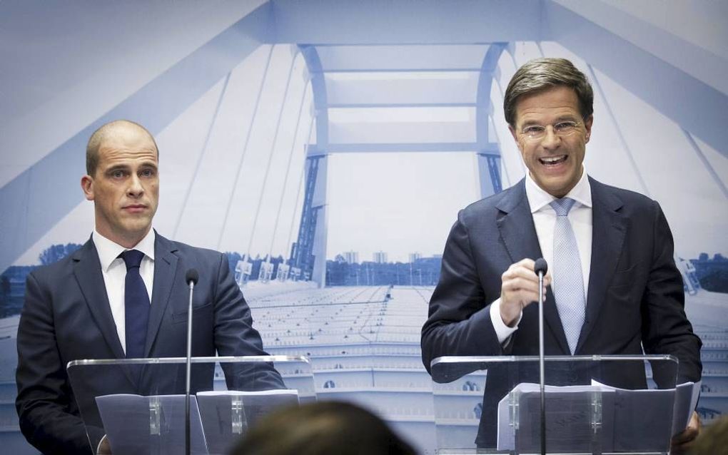 Samsom en Rutte (r.). Foto ANP