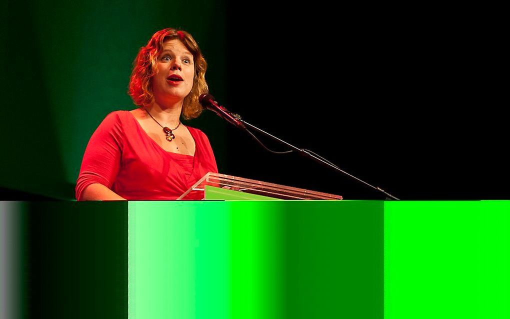 De fractie van GroenLinks in de Tweede Kamer is weer compleet. Dinsdag werd Linda Voortman beëdigd.  Foto ANP