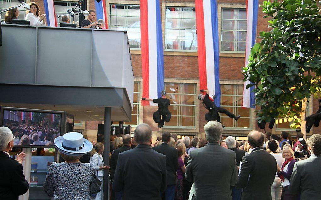 Opening van de gerenoveerde Concernlocatie van de Politieacademie in Apeldoorn in 2010. Foto ANP