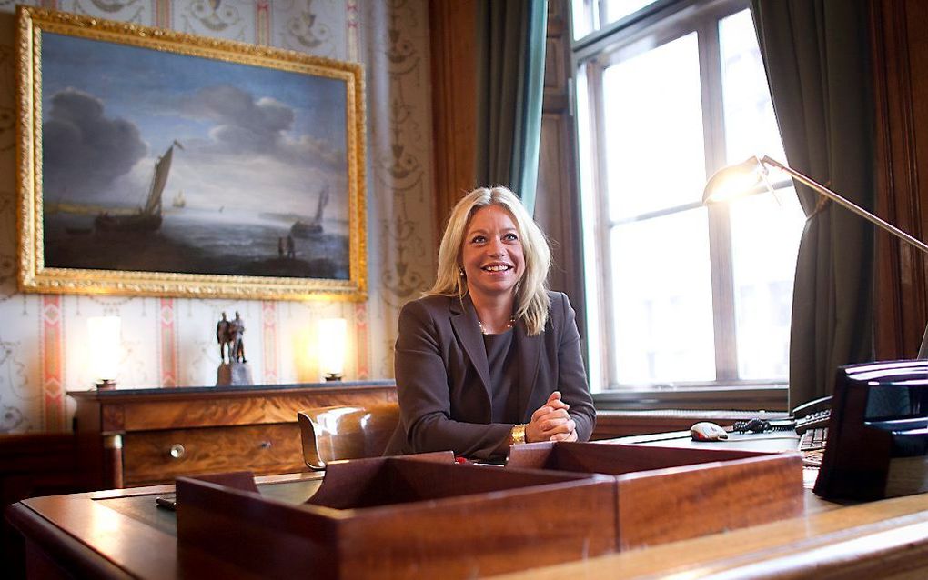 Minister Jeanine Hennis-Plasschaert, van Defensie.  Foto ANP