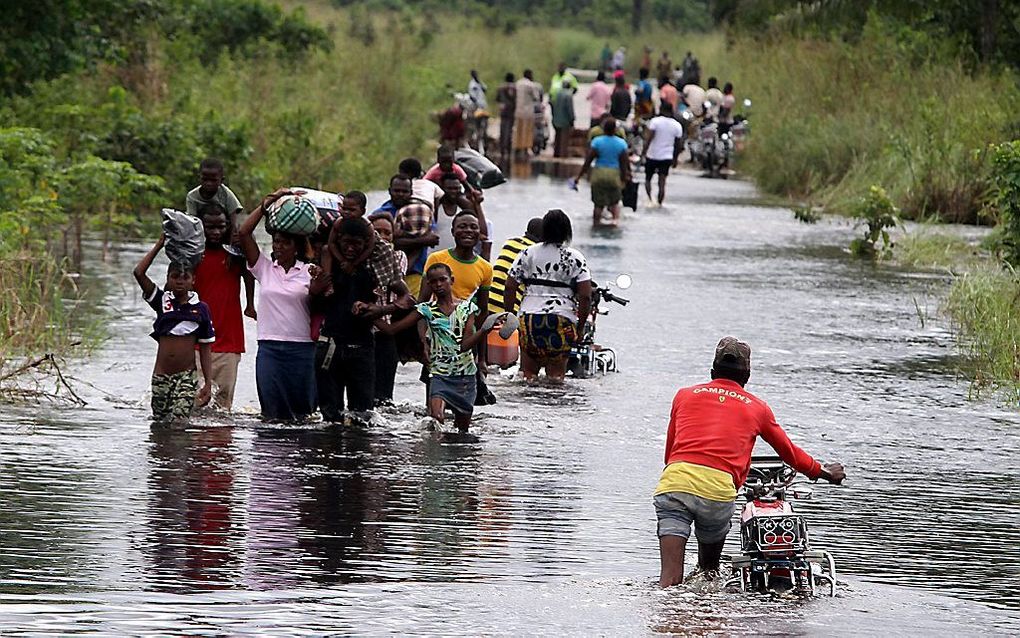 Overstromingen in Nigeria.   Foto EPA