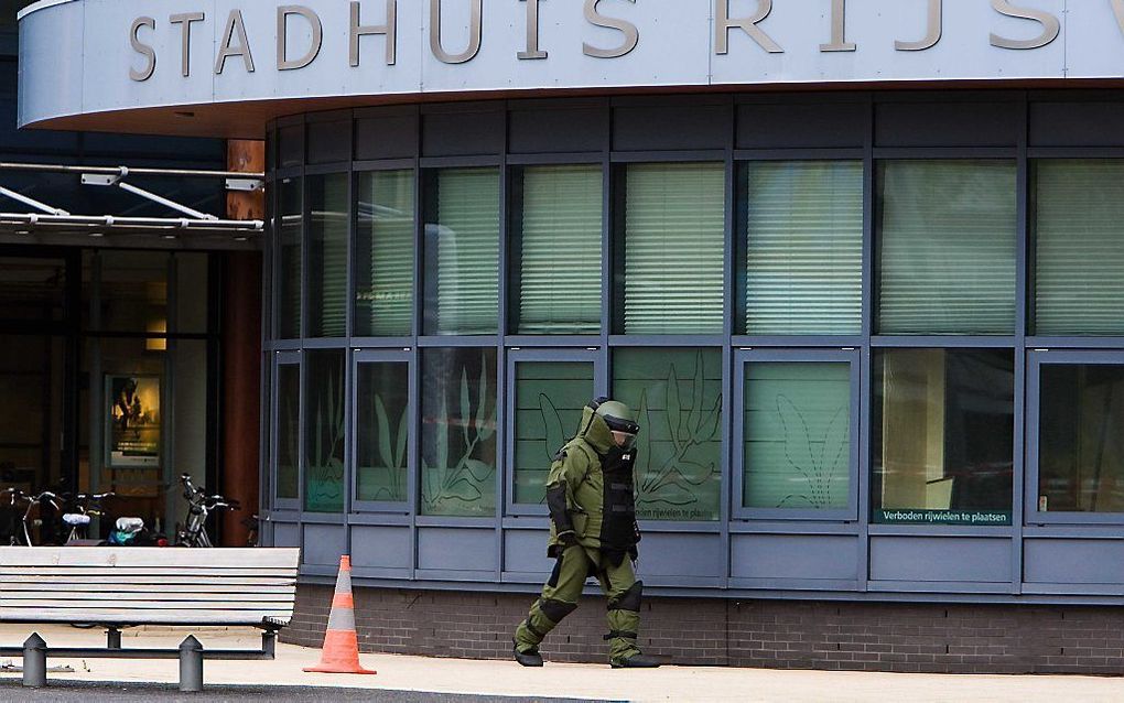 Zelfgemaakte bom gevonden in Rijswijk. Foto ANP