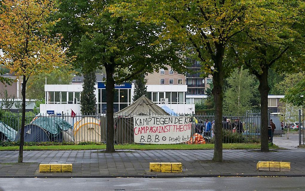 Tentenkamp in Amsterdamp-Osdorp. Foto ANP