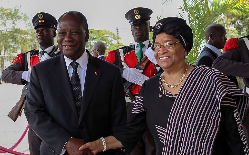 Alassane Ouattara (links). Foto EPA