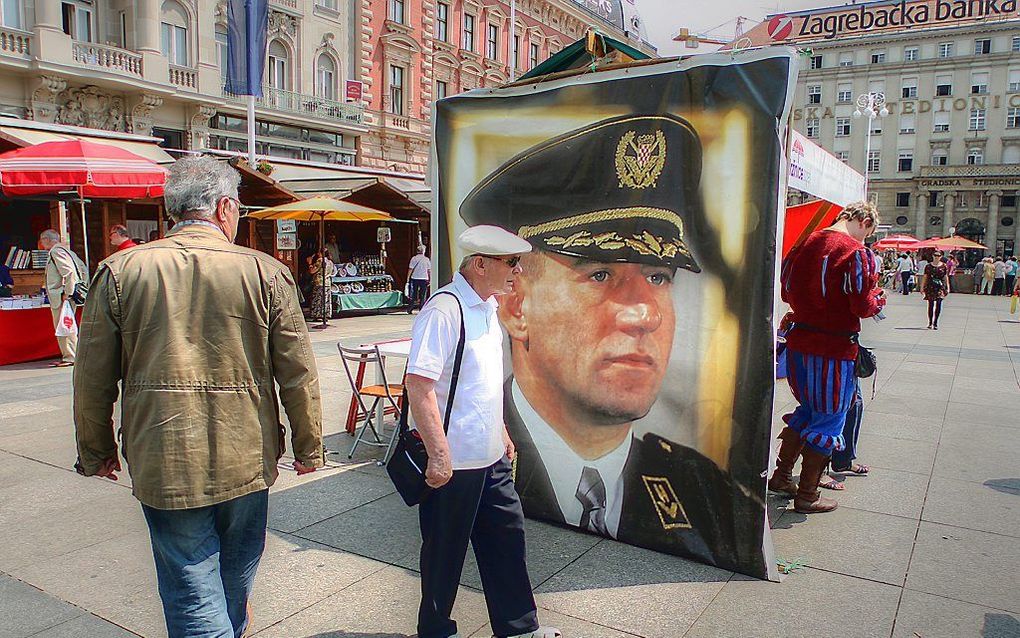 Portret van oud-generaal Ante Gotovina in Zagreb. Foto EPA