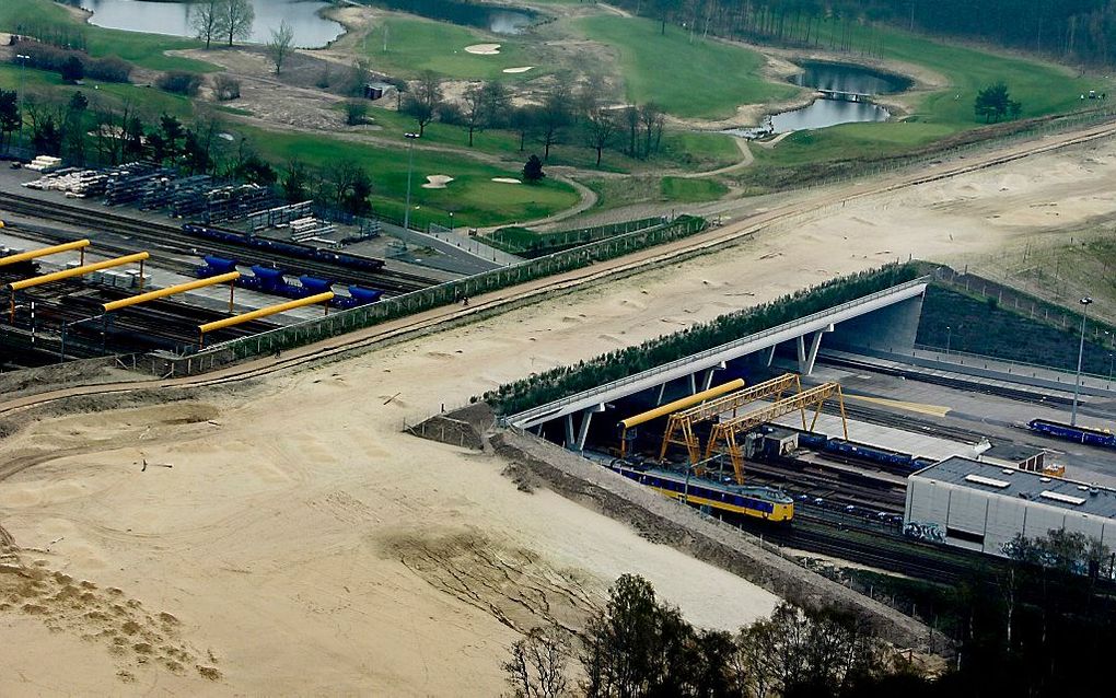 Ecoduct Zanderij Crailoo, tussen Bussum en Hilversum, in 2006. Foto ANP