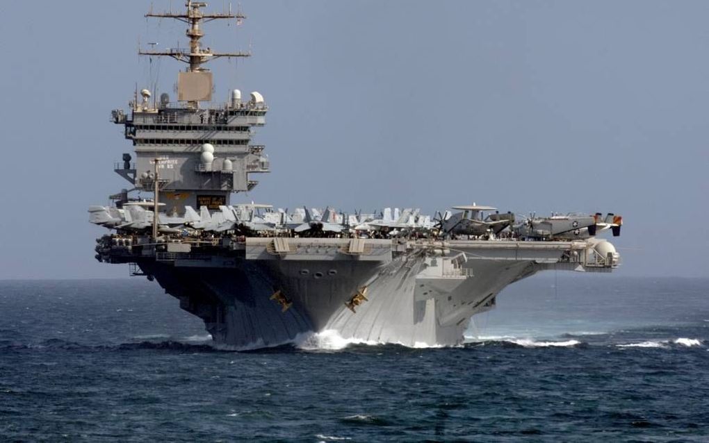 De USS Enterprise op volle zee. Foto US Navy