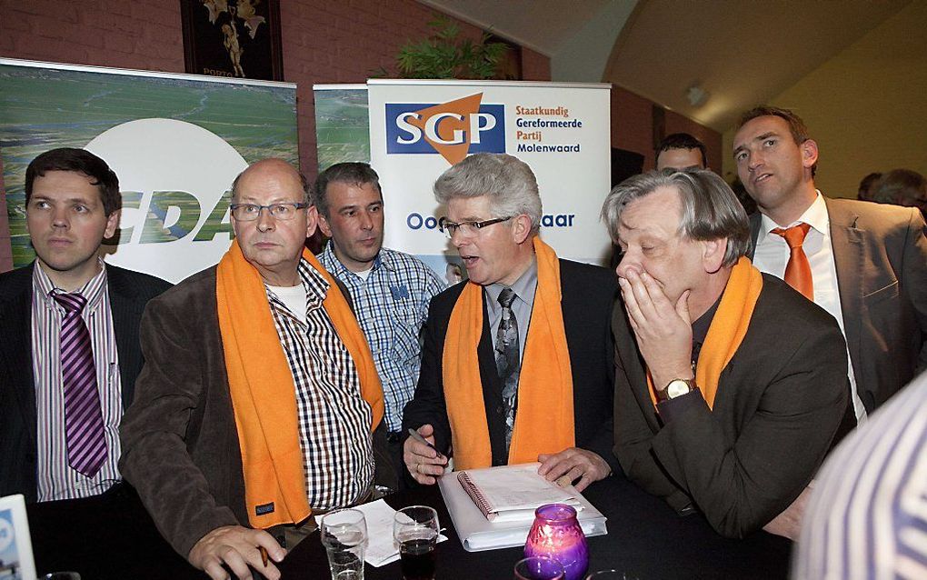 De SGP is woensdag bij de gemeenteraadsverkiezingen in de nieuwe gemeente Molenwaard de grootste partij geworden. Molenwaard is een fusiegemeente die voortkomt uit Graafstroom, Liesveld en Nieuw-Lekkerland, in Zuid-Holland. Foto ANP