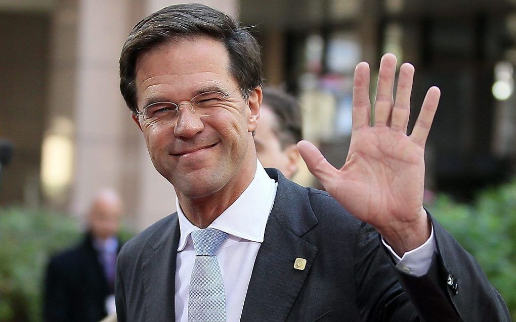 Premier Rutte in Brussel. Foto EPA