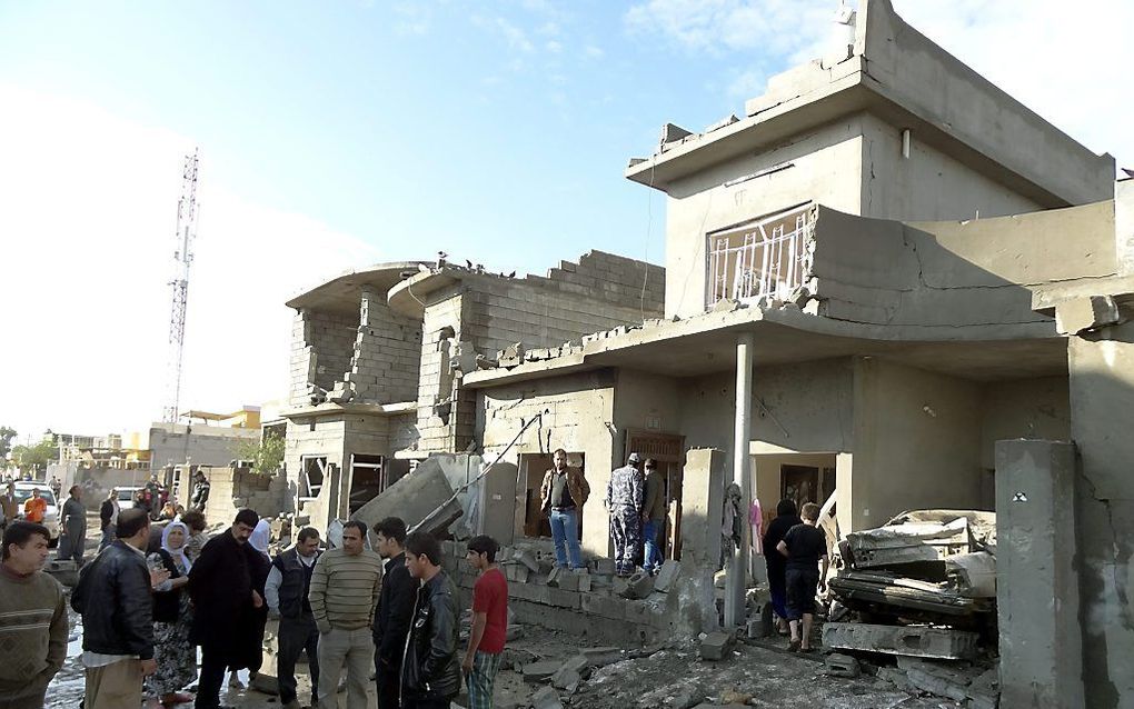 Locatie van bomaanslag in Kirkuk, eerder deze maand. Foto EPA