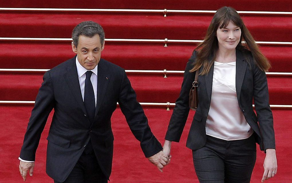 Sarkozy en Bruni. Foto EPA