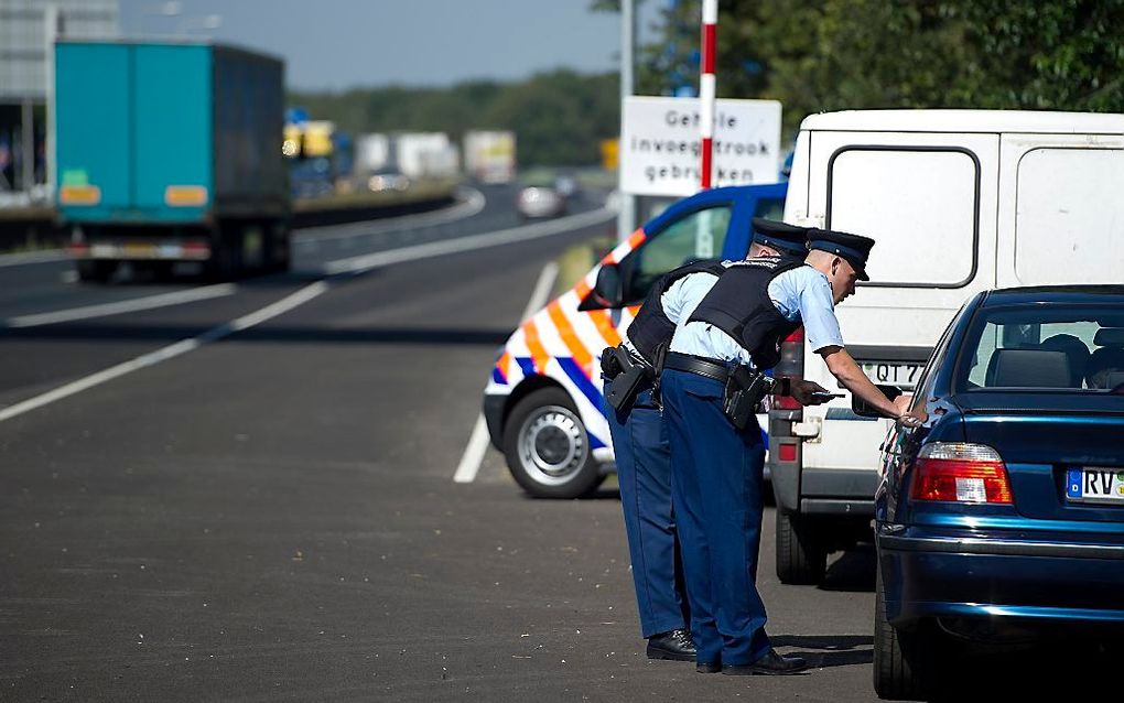 Het CDA wil dat de marechaussee meer mag controleren in grensgebieden.  Foto ANP