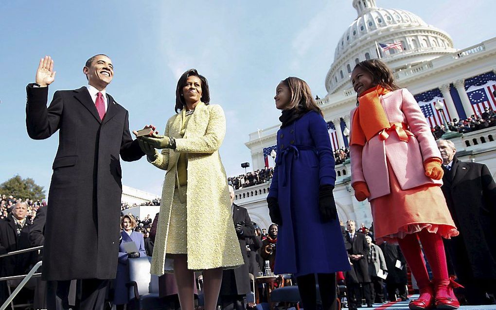 De beëdiging in 2009. Foto EPA