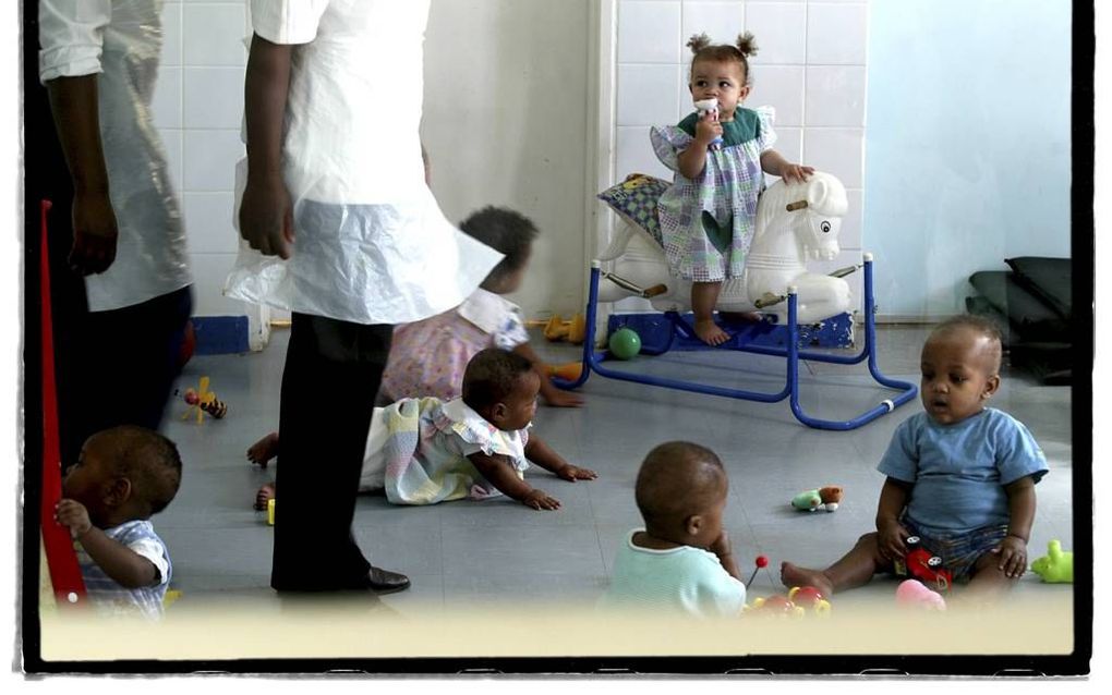 Aidskinderen in Afrika. Foto RD, Henk Visscher