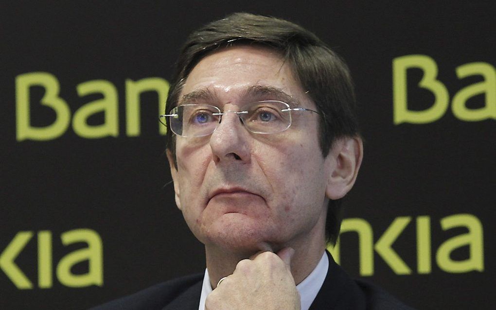 President van de Spaanse bank Bankia, Jose Ignacio Goirigolzarri.   Foto EPA