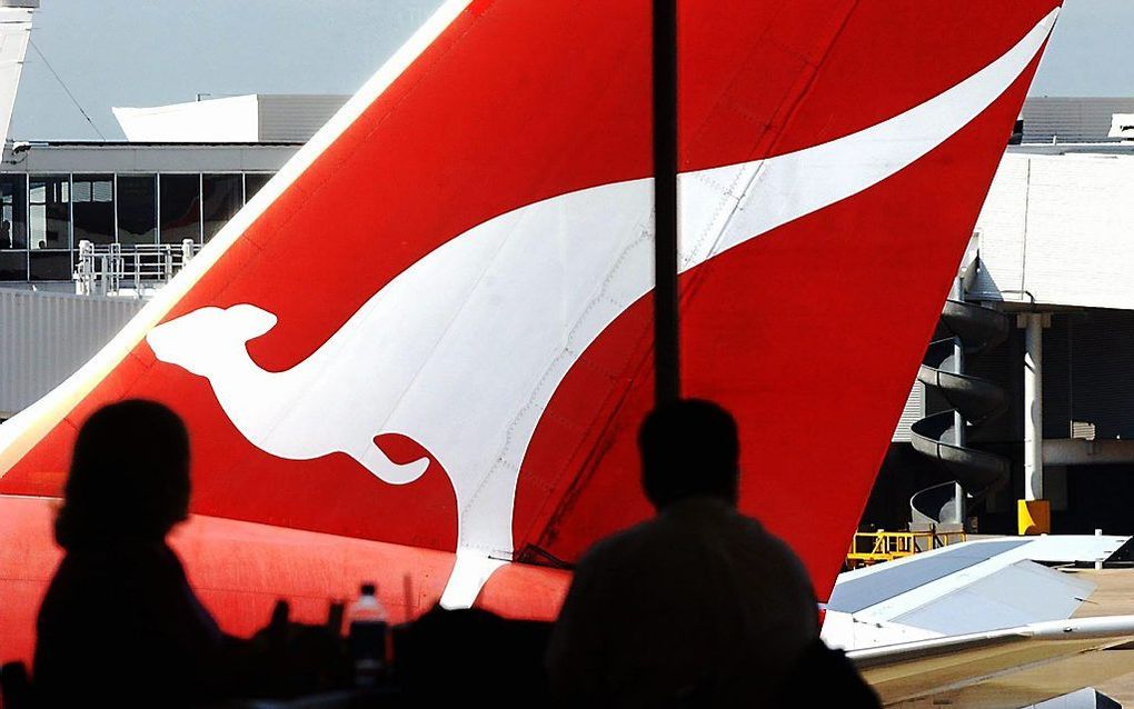 De Australische luchtvaartmaatschappij Qantas stopt met het aanbieden van internet voor haar passagiers tijdens vluchten. Foto EPA