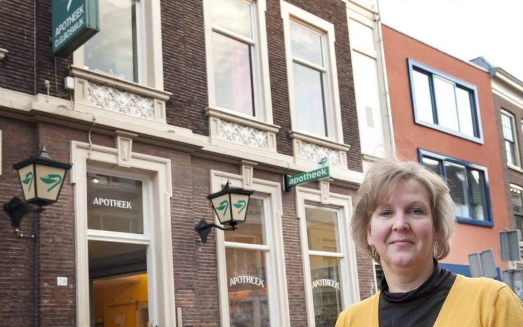 Clasineke van Steensel van der Aa runt apotheek Boswijk in het centrum van Utrecht. „De veel geprezen vrijemarktwerking in onze branche is een flop.” Foto Ruben Schipper